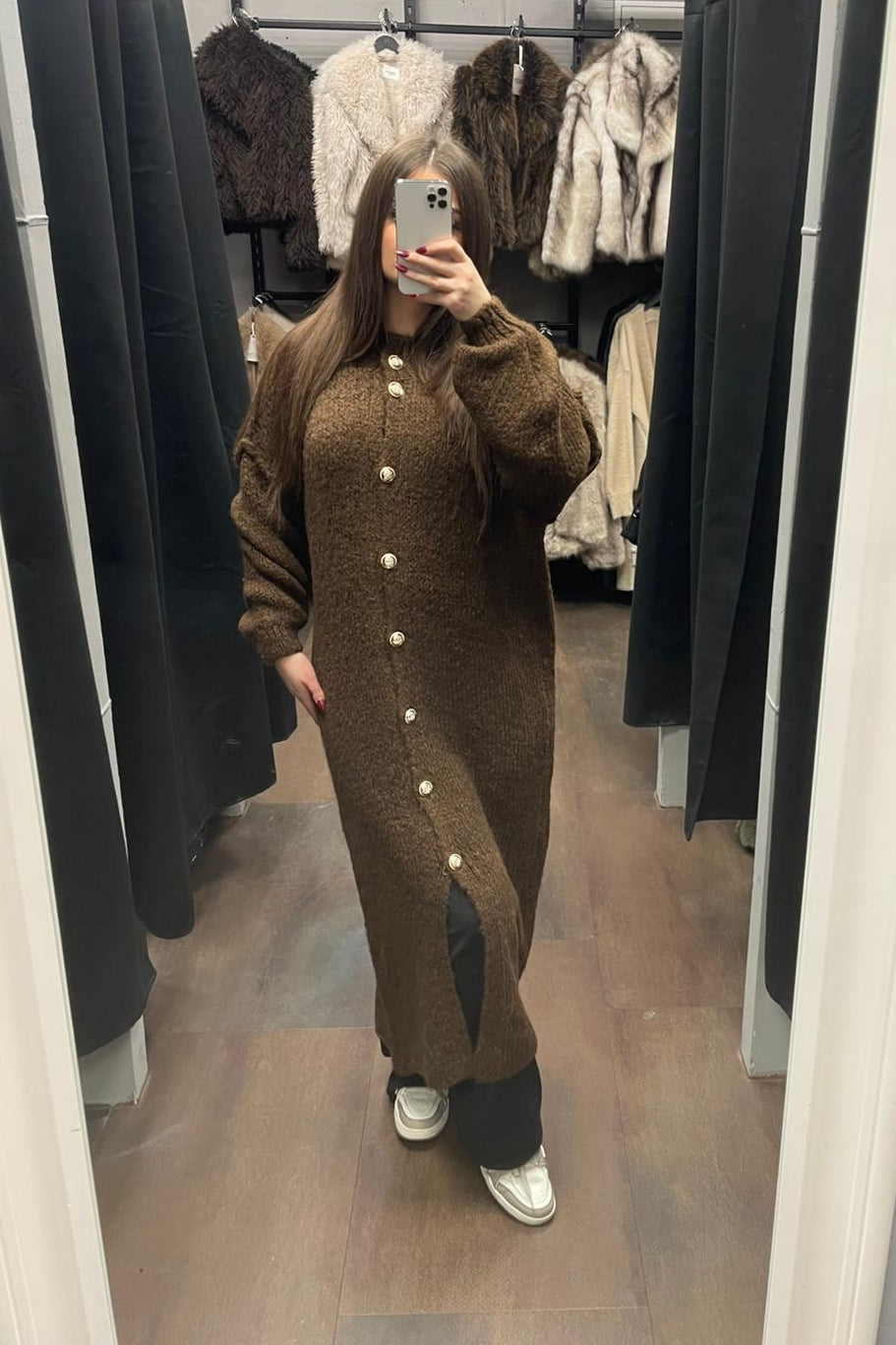 Maxi Chunky Knit Cardigan - Oversized Strickjacke