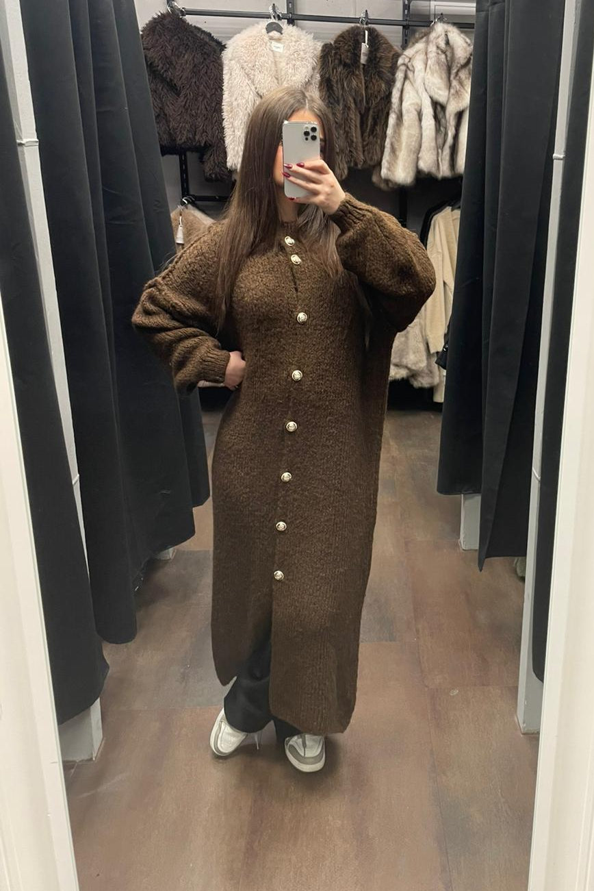 Maxi Chunky Knit Cardigan - Oversized Strickjacke