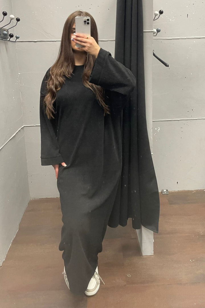 Cord Oversize Kleid
