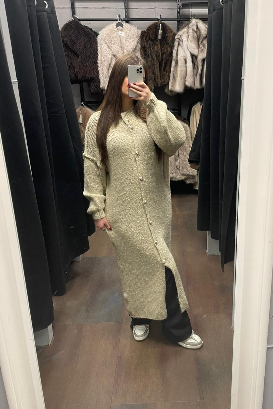 Maxi Chunky Knit Cardigan - Oversized Strickjacke