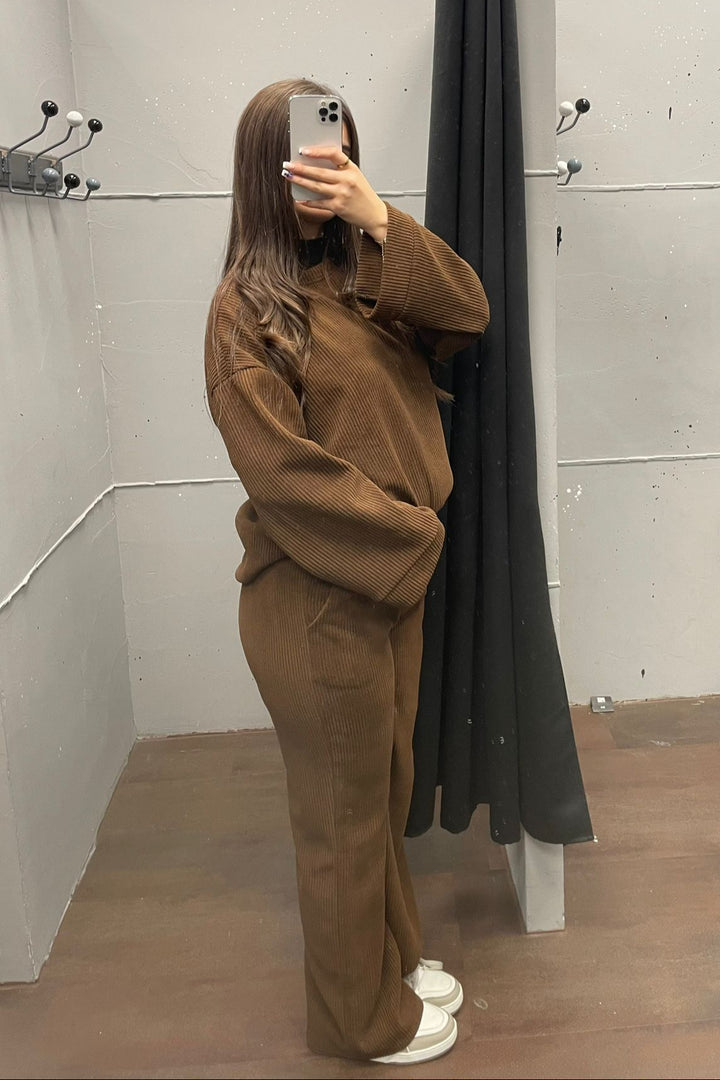 Cord Zweiteiler Set - Pullover &amp; Hose