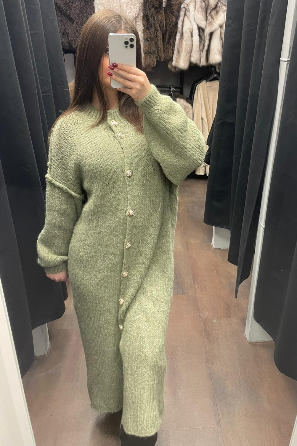 Maxi Chunky Knit Cardigan - Oversized Strickjacke