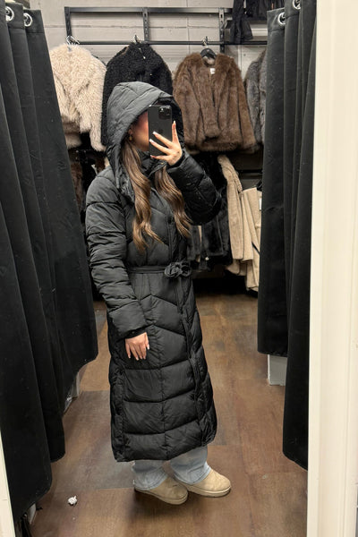 Parka mit Kapuze - Langer Wintermantel