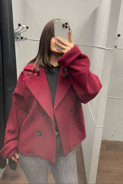 Oversized kurzer Mantel