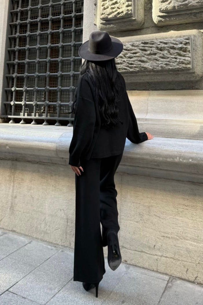 Asymmetrisches Strick-Set Damen