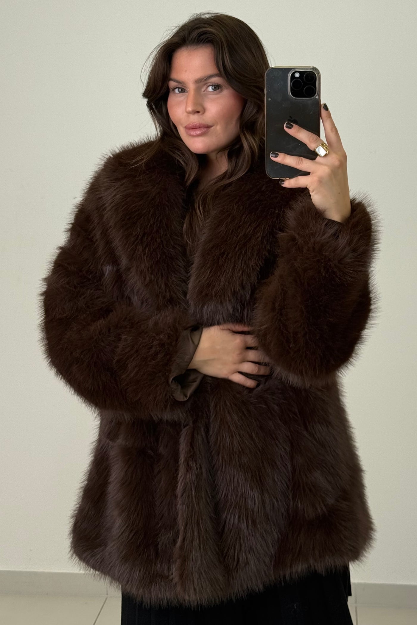 Faux Fell Jacke - Kunstfell Mantel