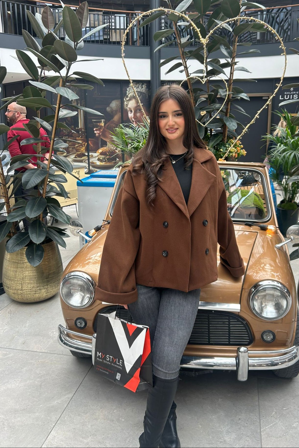 Oversized kurzer Mantel