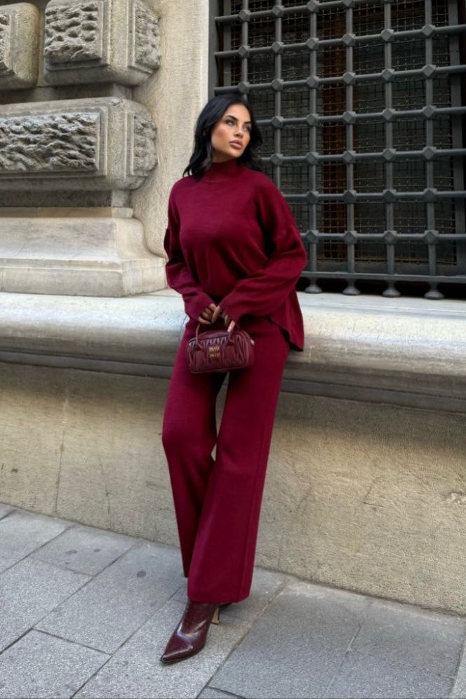 Asymmetrisches Strick-Set Damen