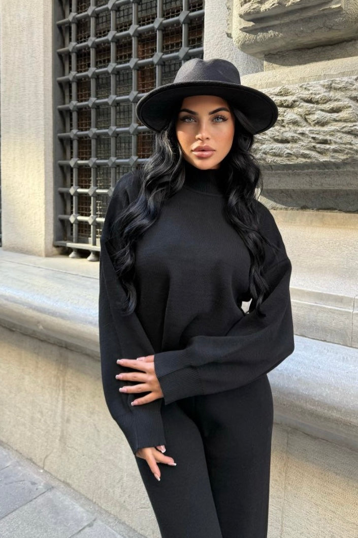 Asymmetrisches Strick-Set Damen