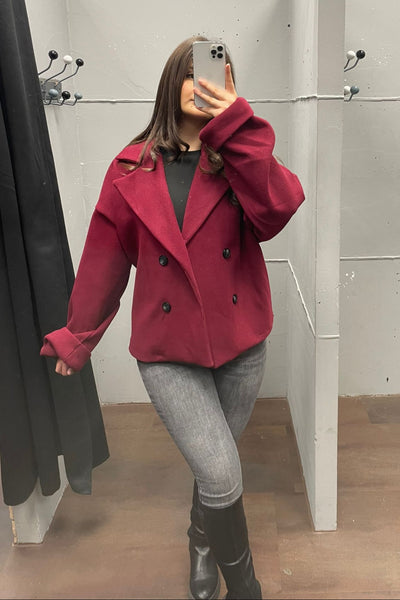 Oversized kurzer Mantel