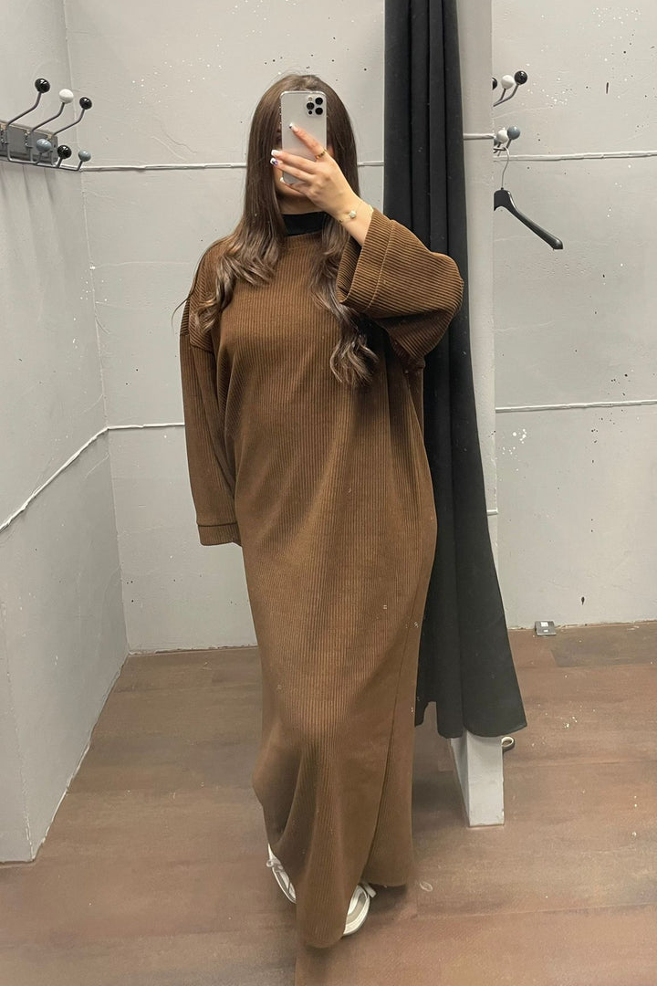 Cord Oversize Kleid