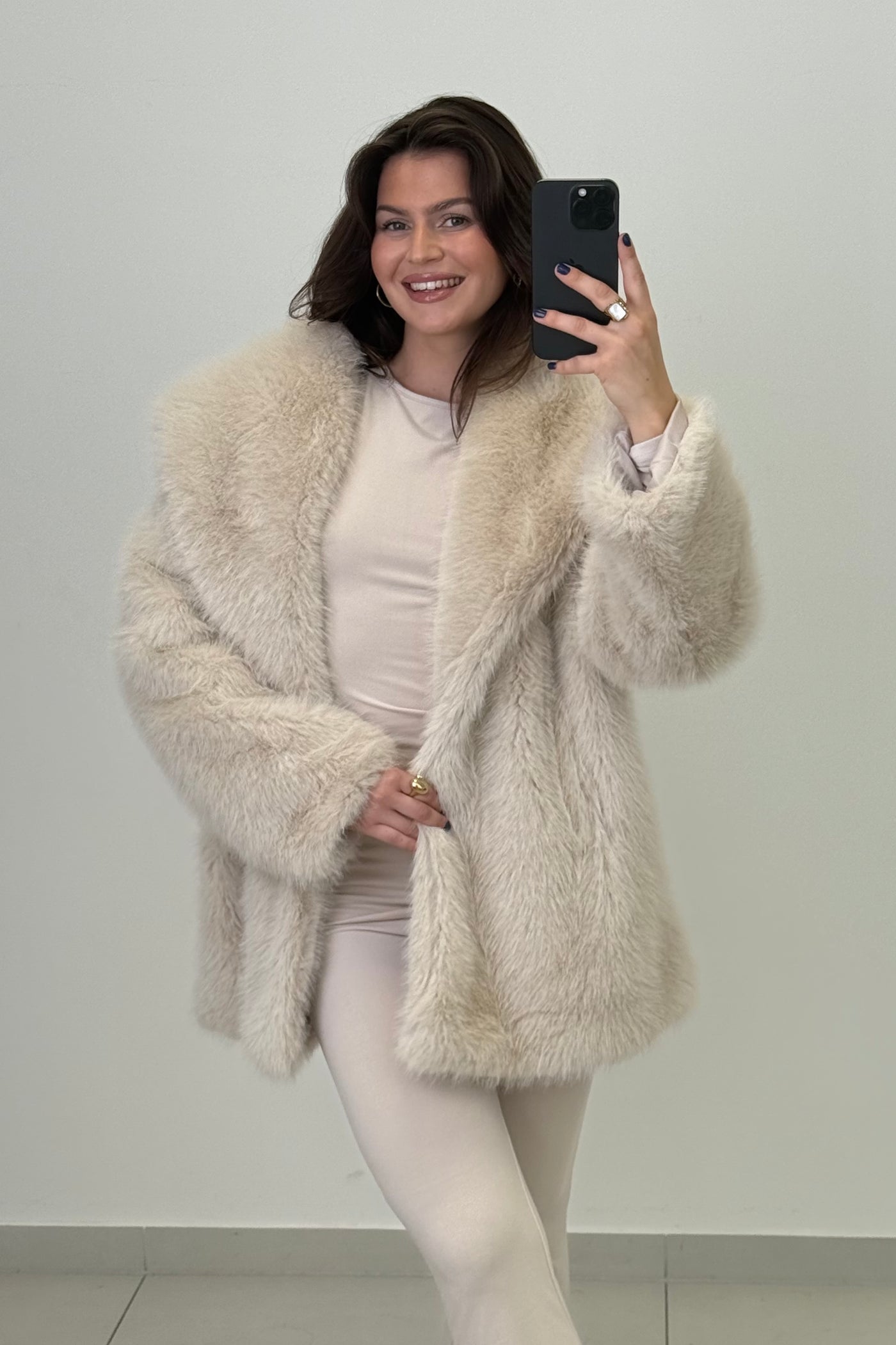 Faux Fell Jacke - Kunstfell Mantel