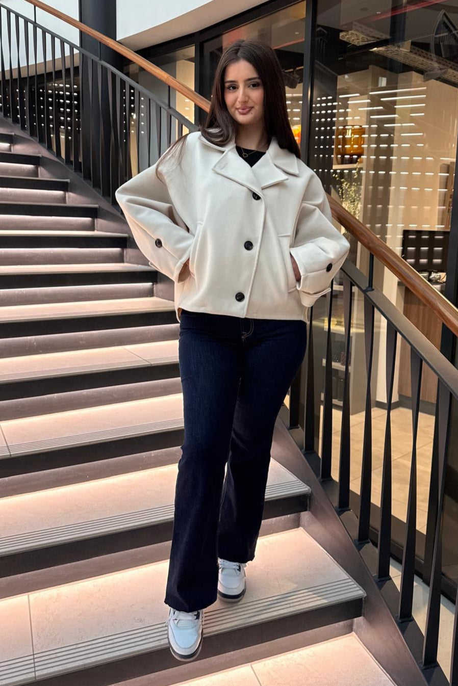 Crop Blazer Jacke