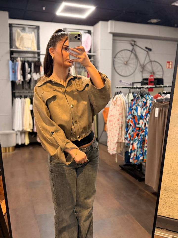 Oversized Cropped Jacket