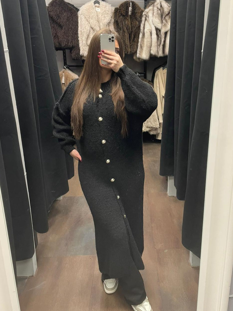 Maxi Chunky Knit Cardigan - Oversized Strickjacke