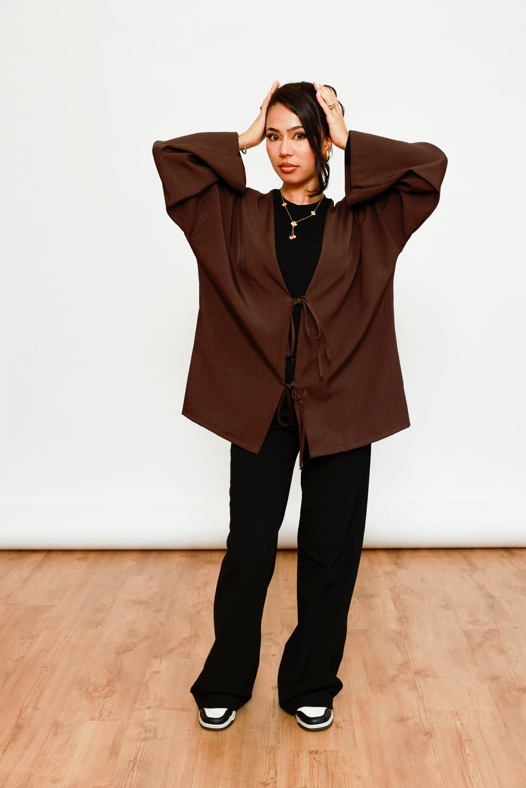 Kimono Cardigan kurz mit Schleifen