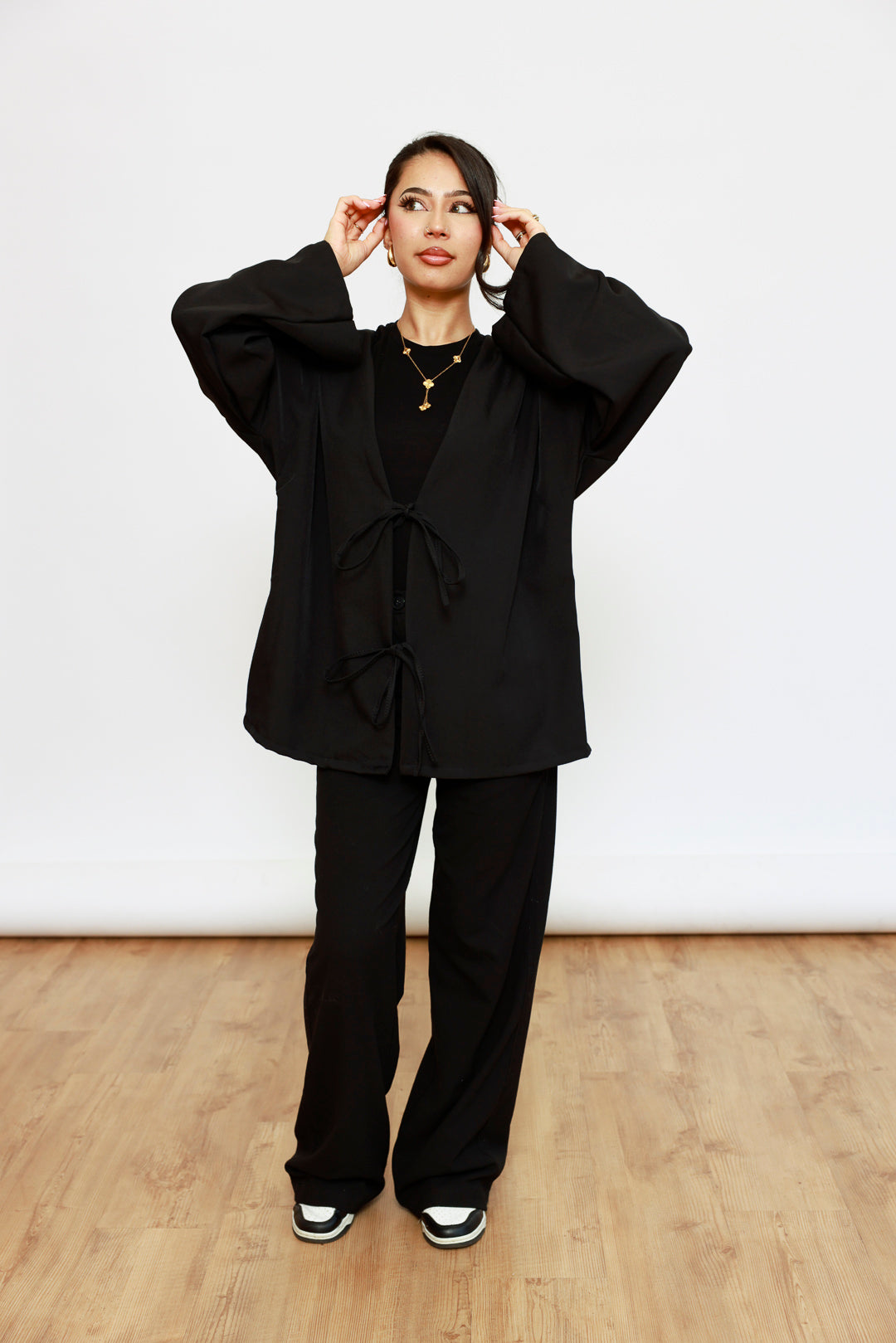 Kimono Cardigan kurz mit Schleifen