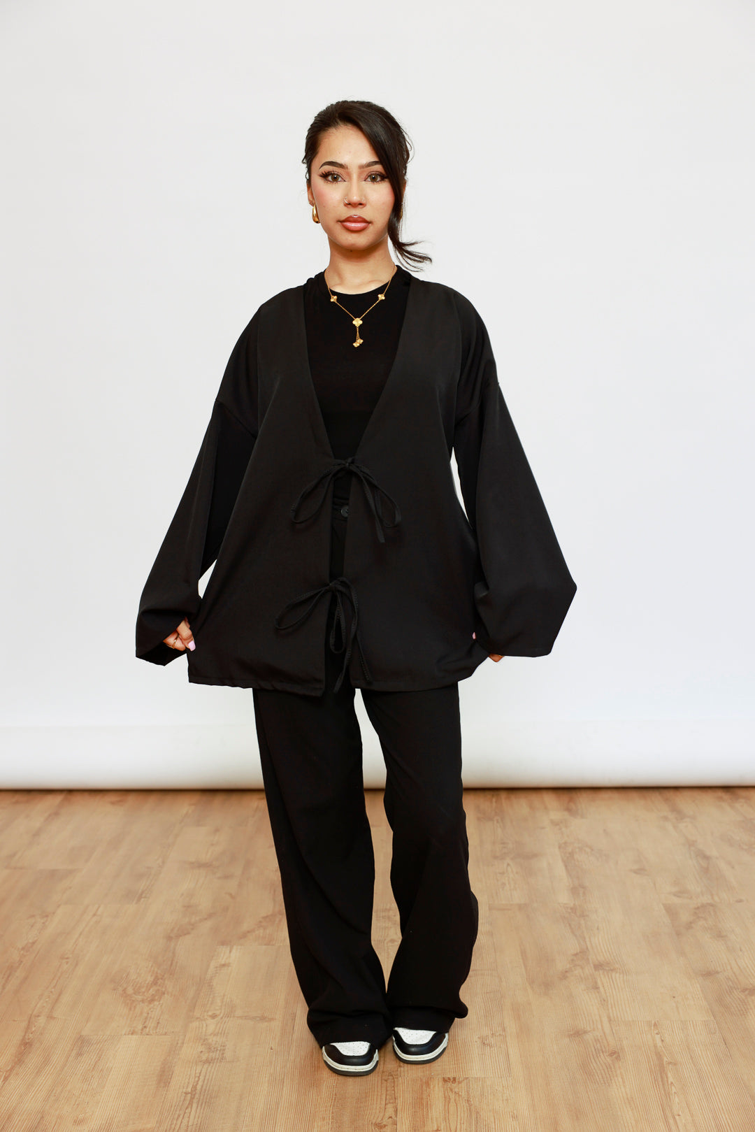 Kimono Cardigan kurz mit Schleifen