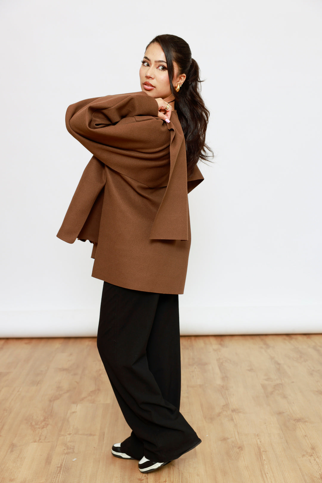 Cape Jacke mit Schal