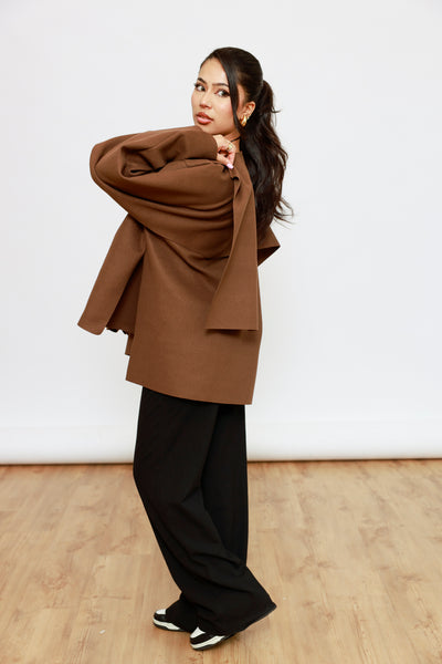 Cape Jacke mit Schal