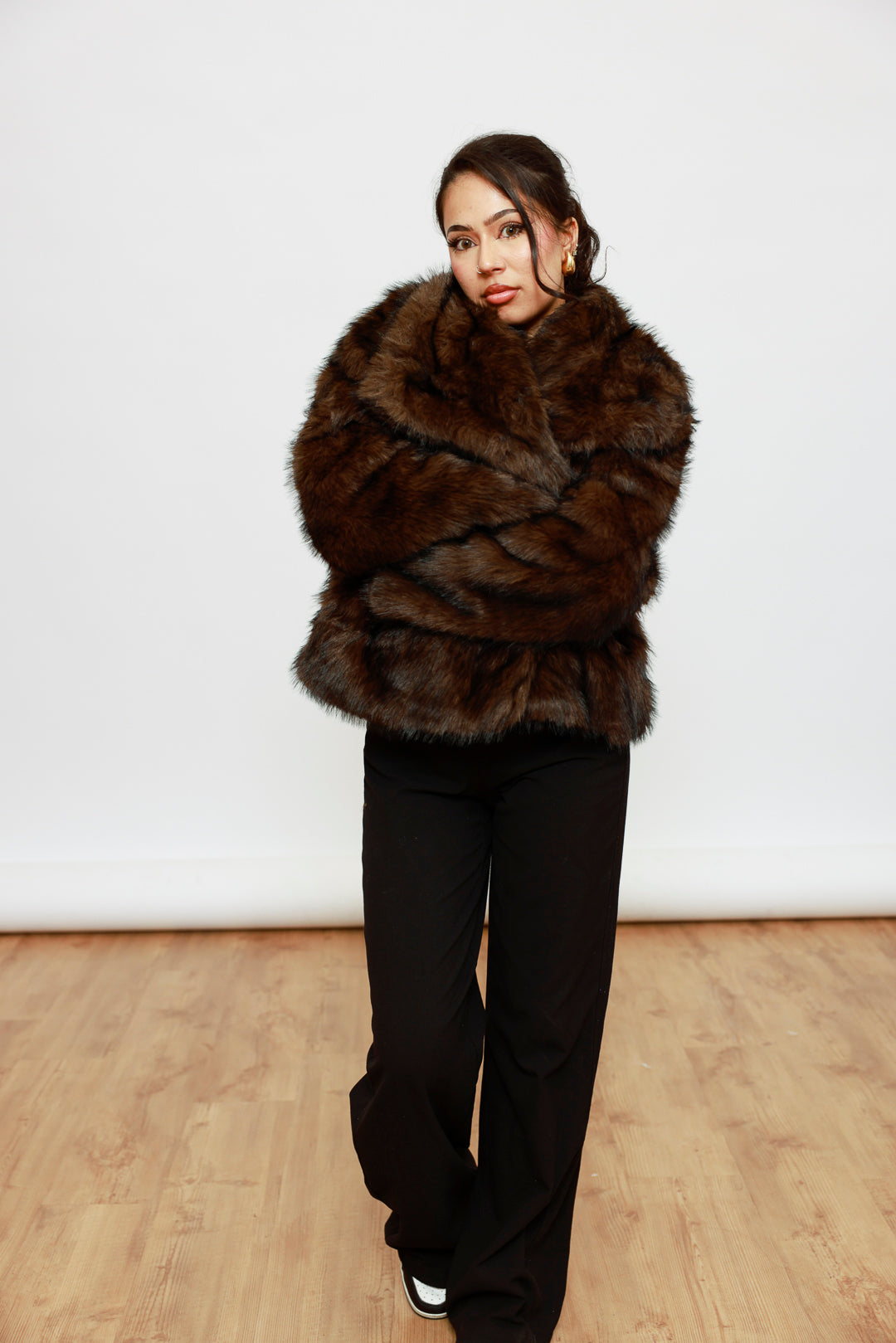 Kunstfell Jacke kurz