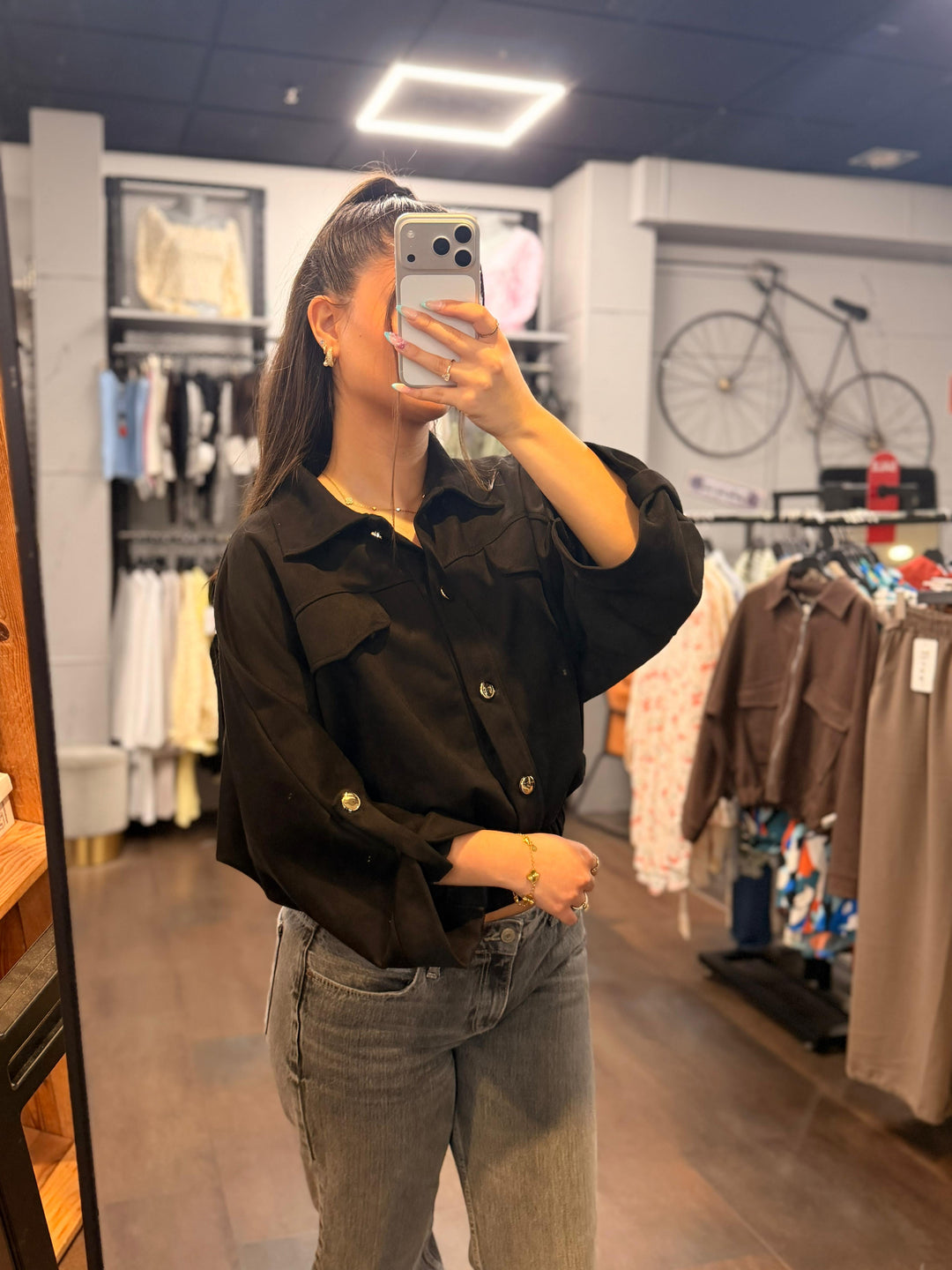Oversized Cropped Jacket