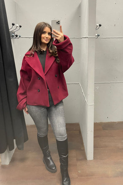 Oversized kurzer Mantel