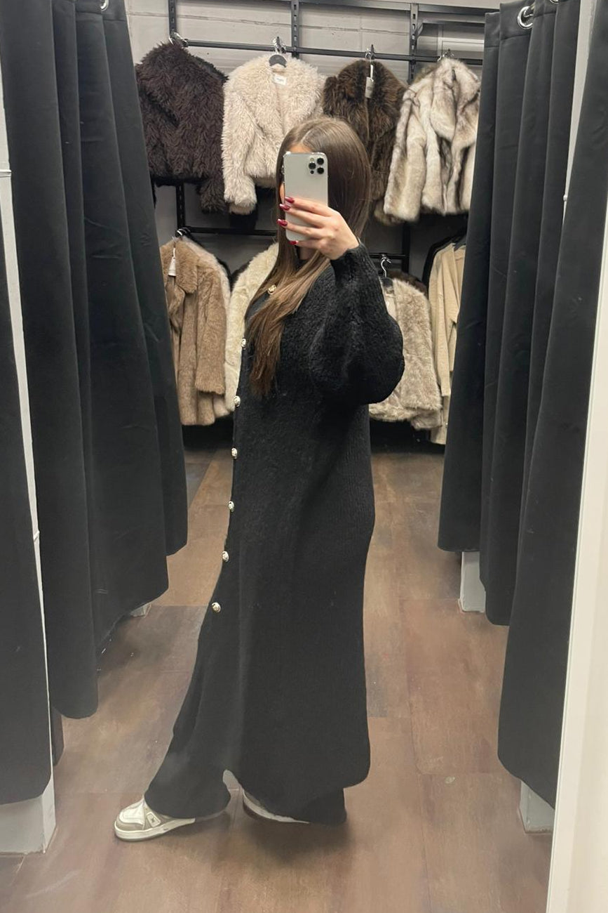 Maxi Chunky Knit Cardigan - Oversized Strickjacke