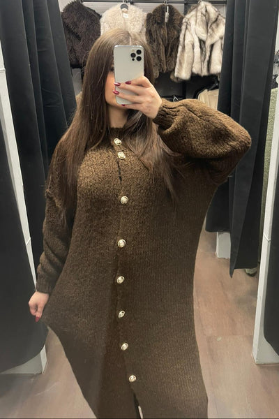 Maxi Chunky Knit Cardigan - Oversized Strickjacke