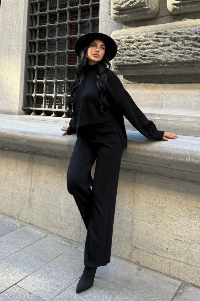 Asymmetrisches Strick-Set Damen