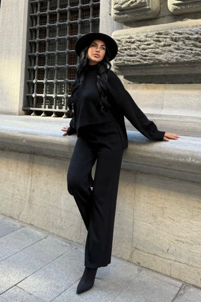 Asymmetrisches Strick-Set Damen