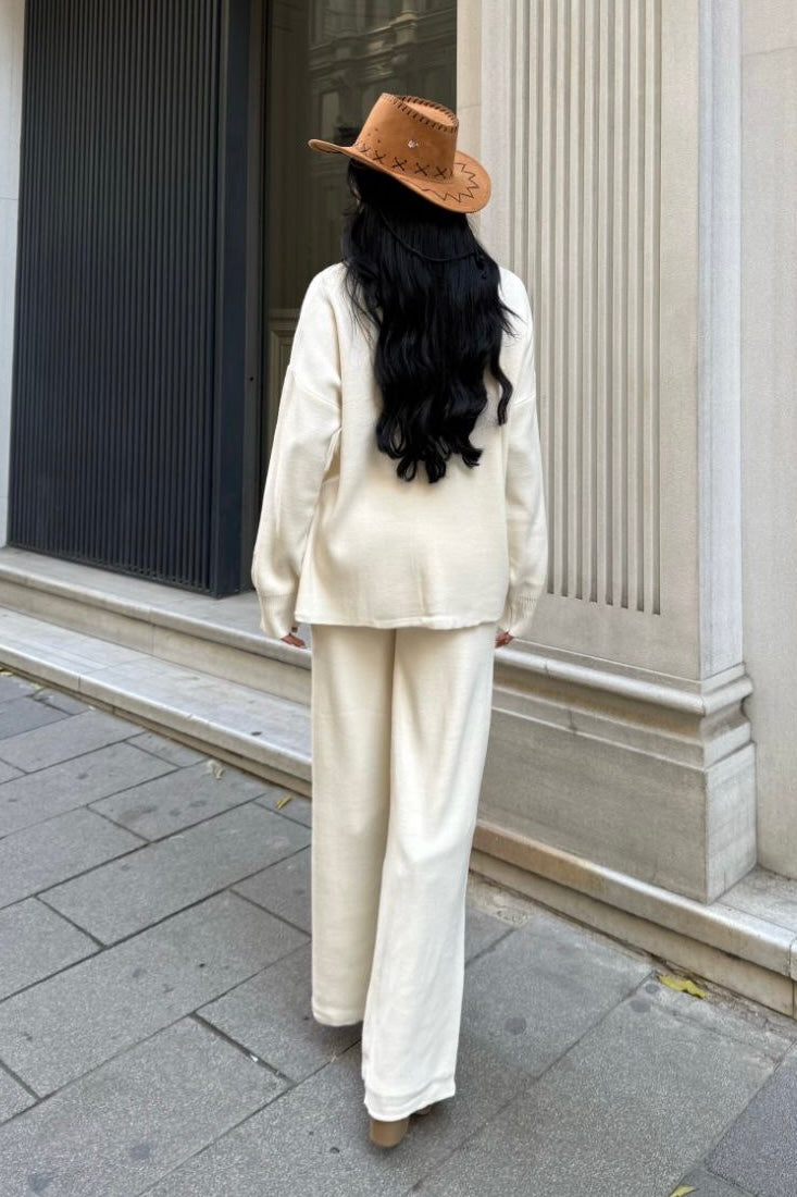 Asymmetrisches Strick-Set Damen