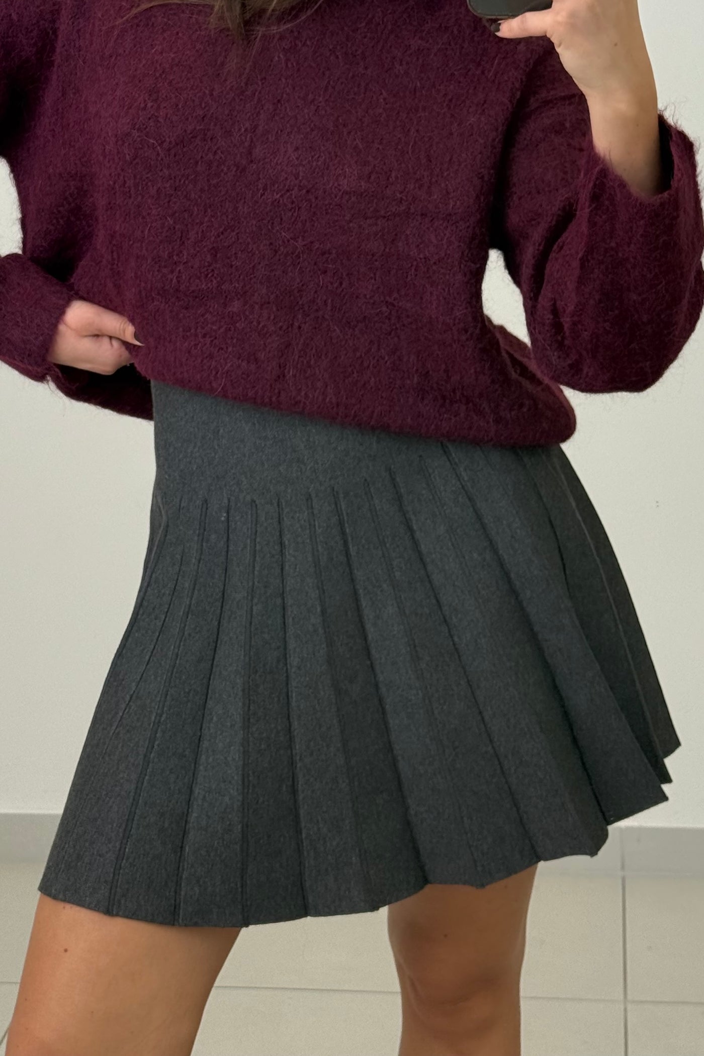 Tennis Strick Faltenrock