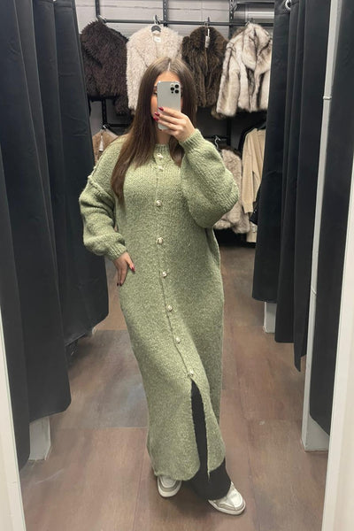 Maxi Chunky Knit Cardigan - Oversized Strickjacke