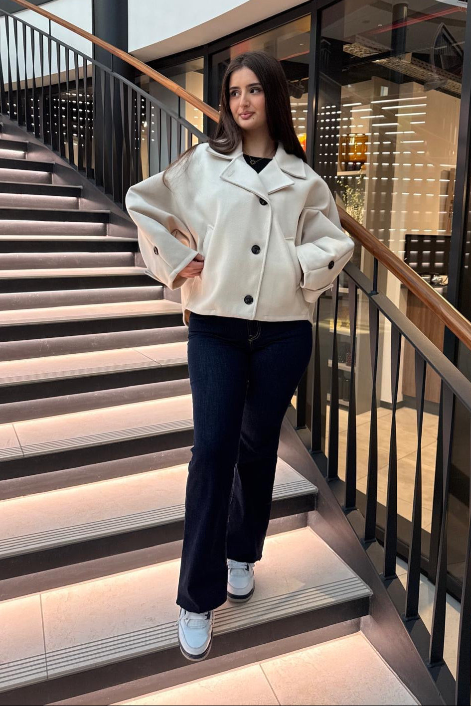 Crop Blazer Jacke