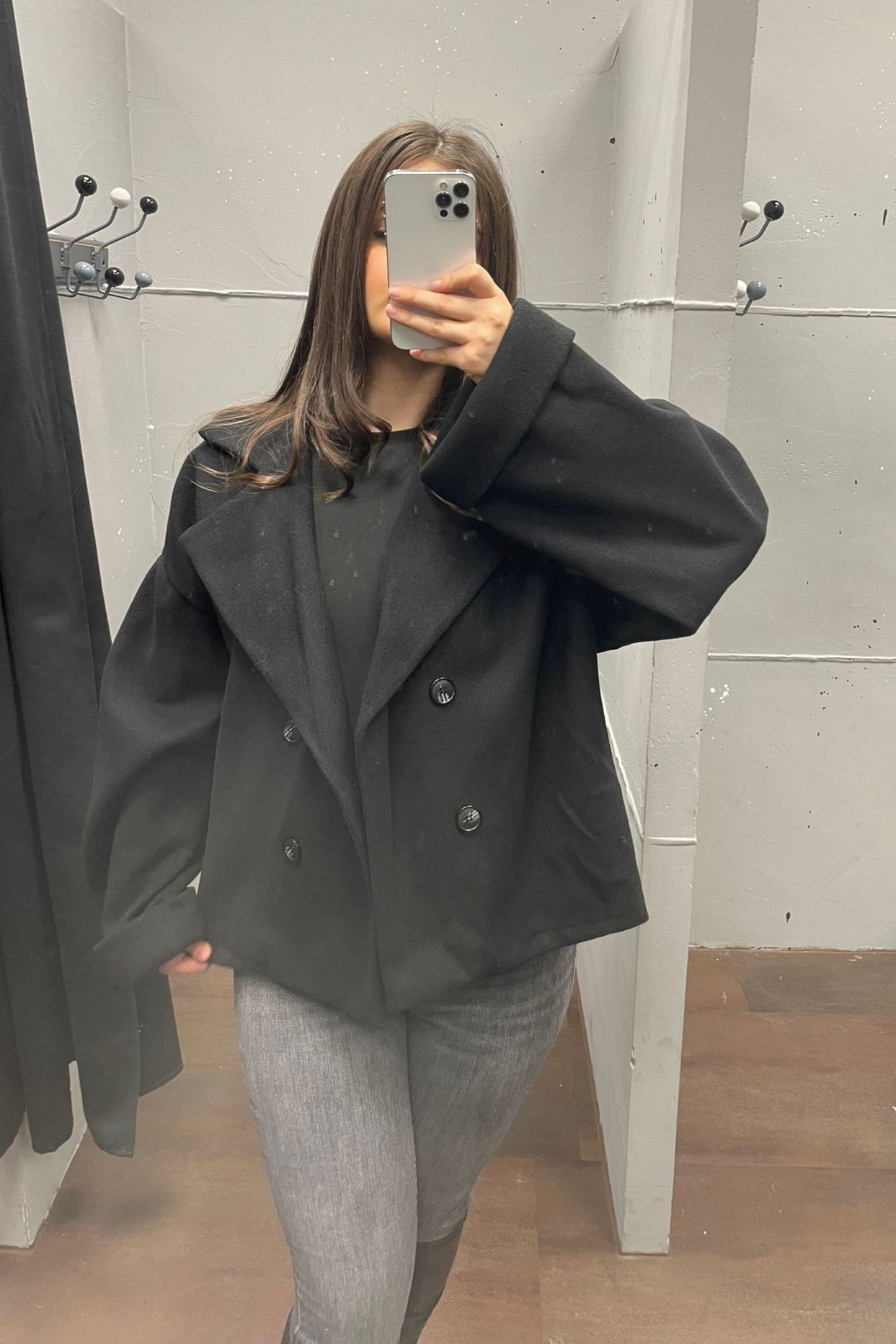 Oversized kurzer Mantel