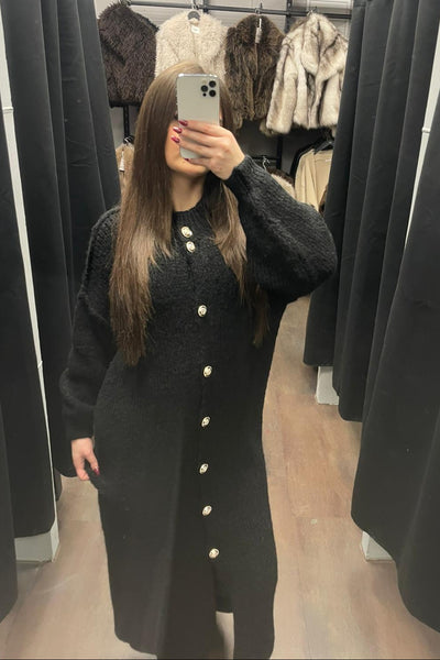 Maxi Chunky Knit Cardigan - Oversized Strickjacke