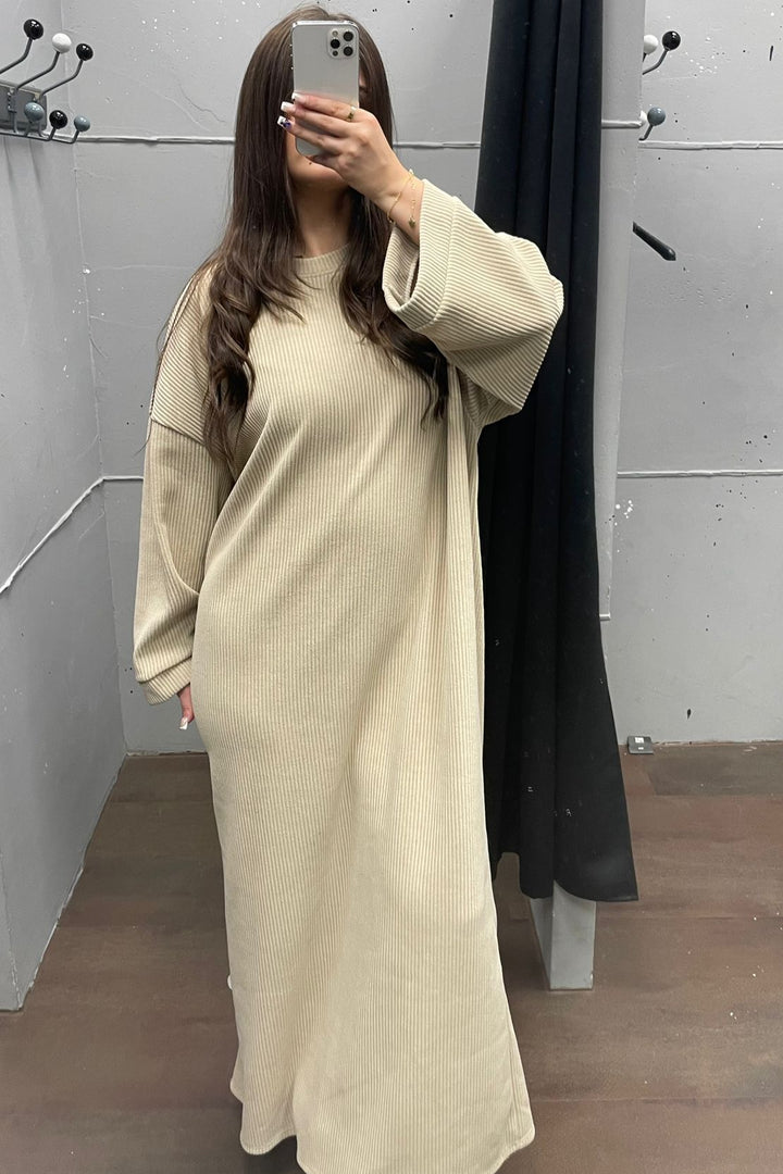 Cord Oversize Kleid