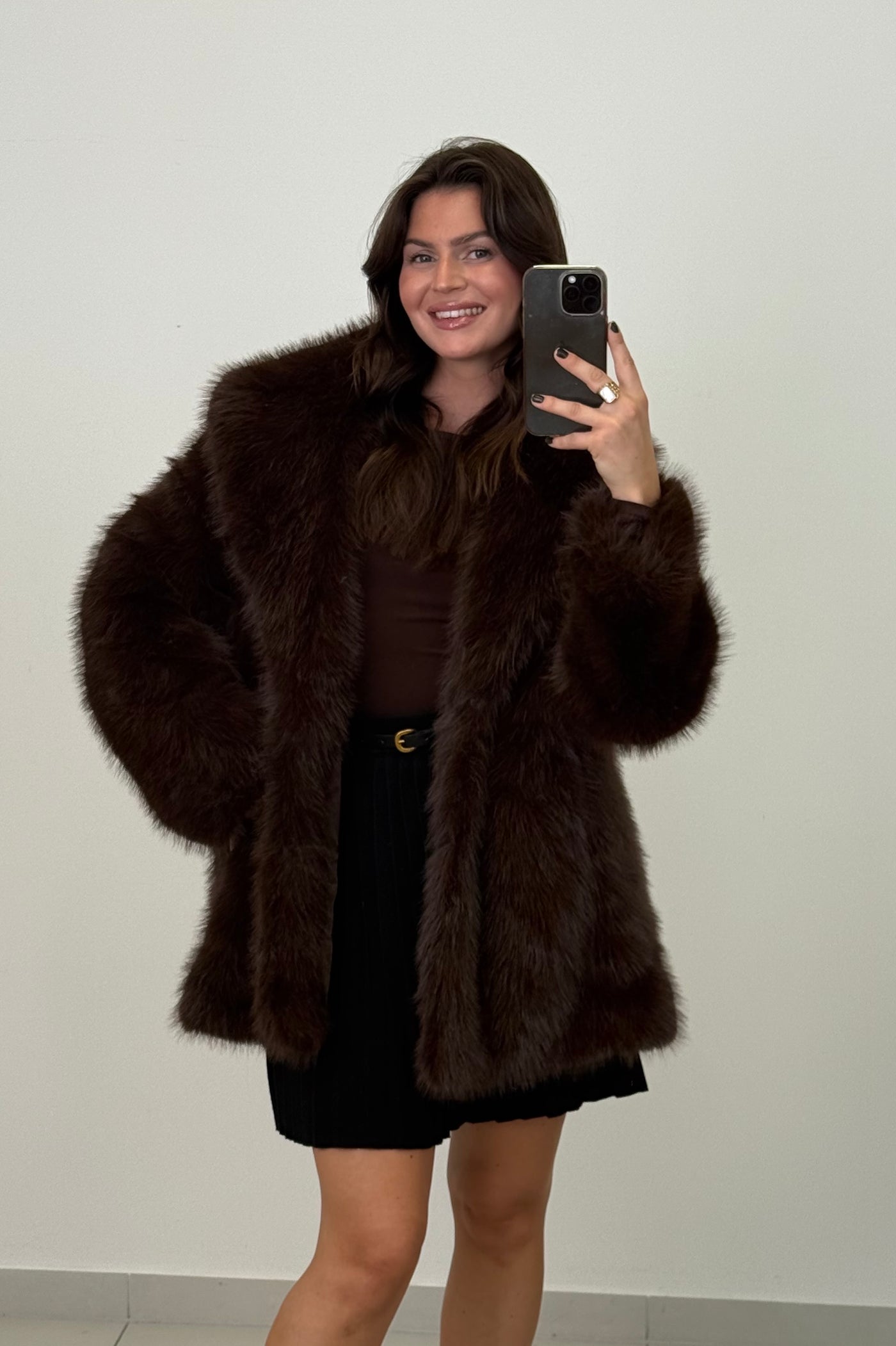 Faux Fell Jacke - Kunstfell Mantel