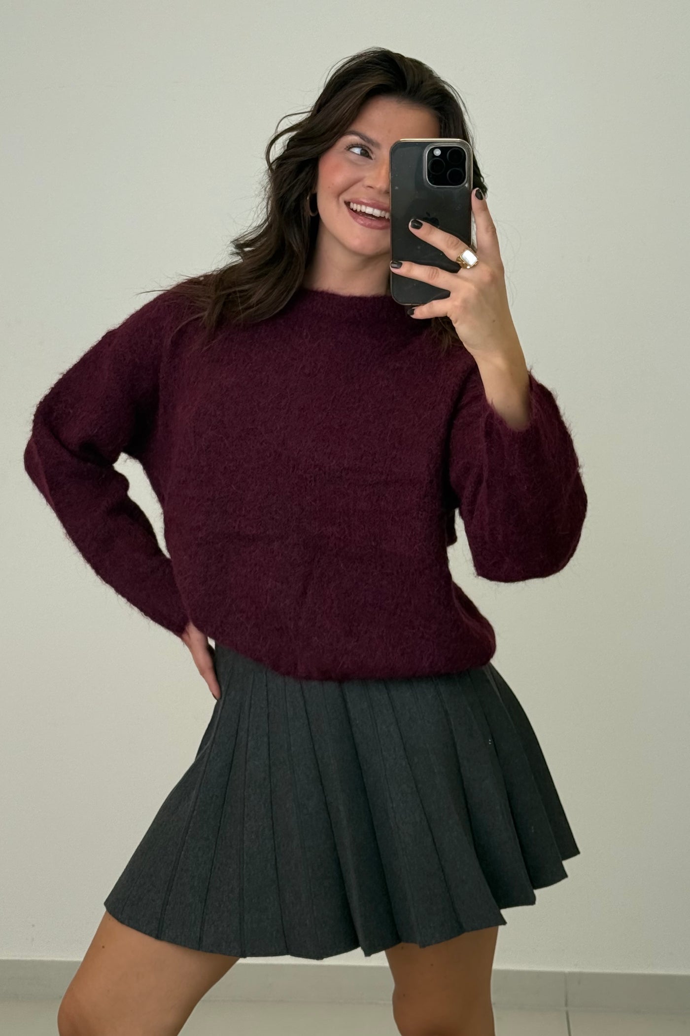 Tennis Strick Faltenrock