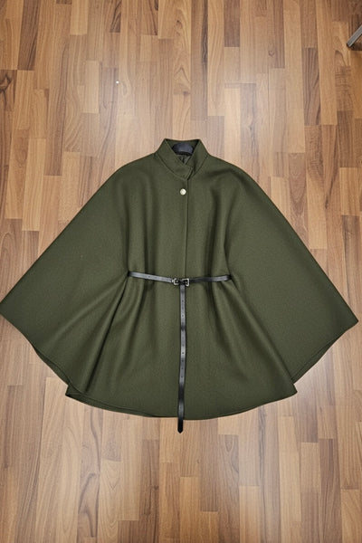 Poncho Midi mit Gürtel