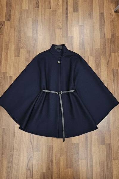 Poncho Midi mit Gürtel