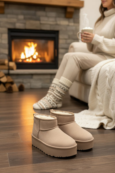 GEFÜTTERTE PLATEAU BOOTS