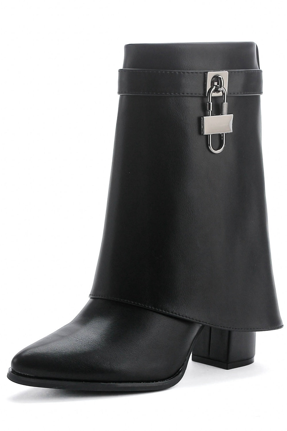 Elegante Schwarze Stiefeletten mit Schnallenverzierung