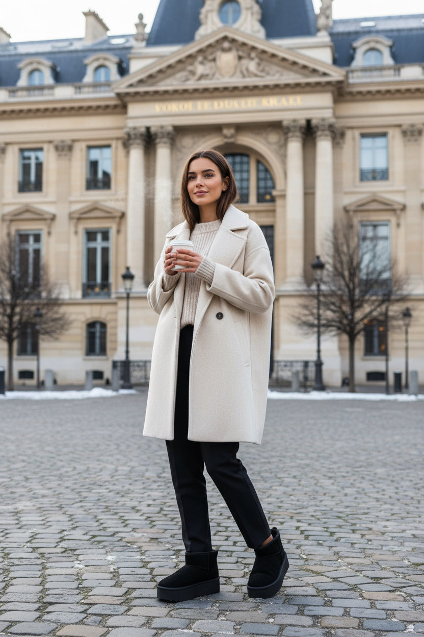 GEFÜTTERTE PLATEAU BOOTS