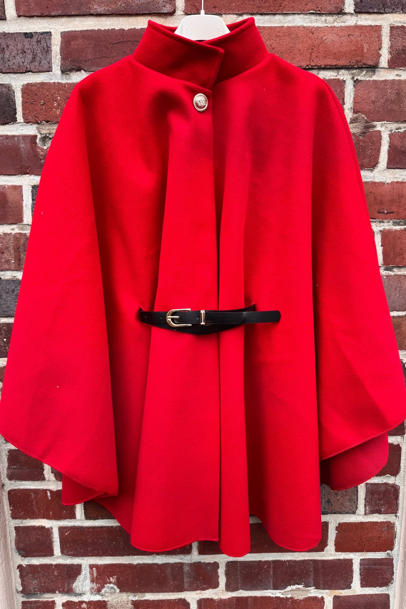 Poncho Midi mit Gürtel