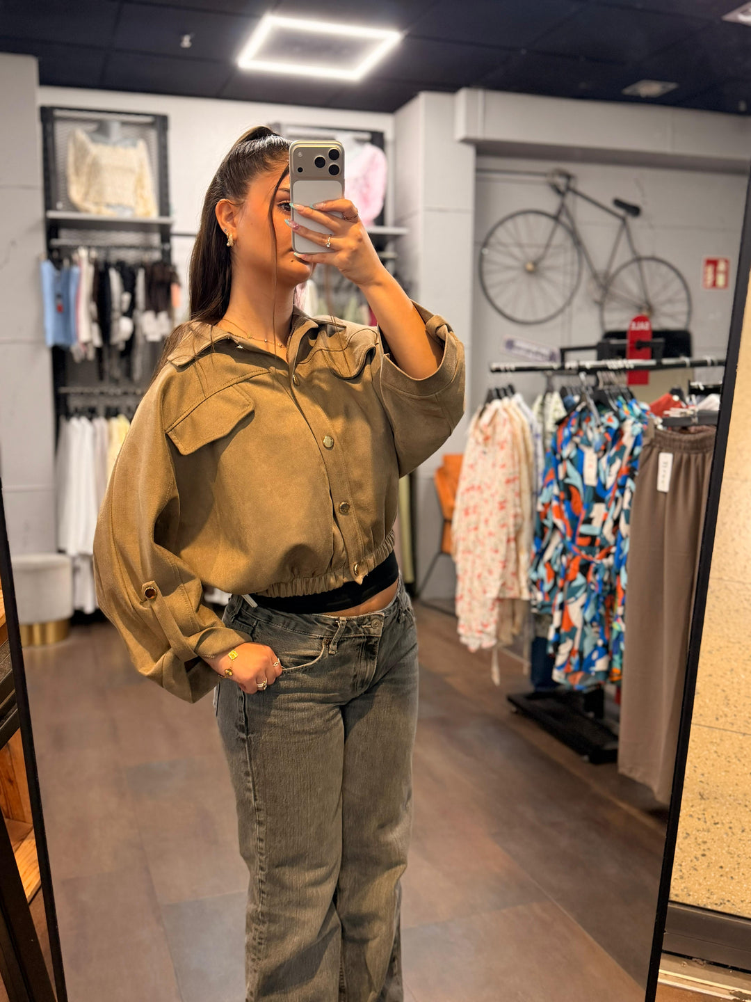Oversized Cropped Jacket