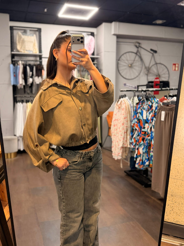 Oversized Cropped Jacket