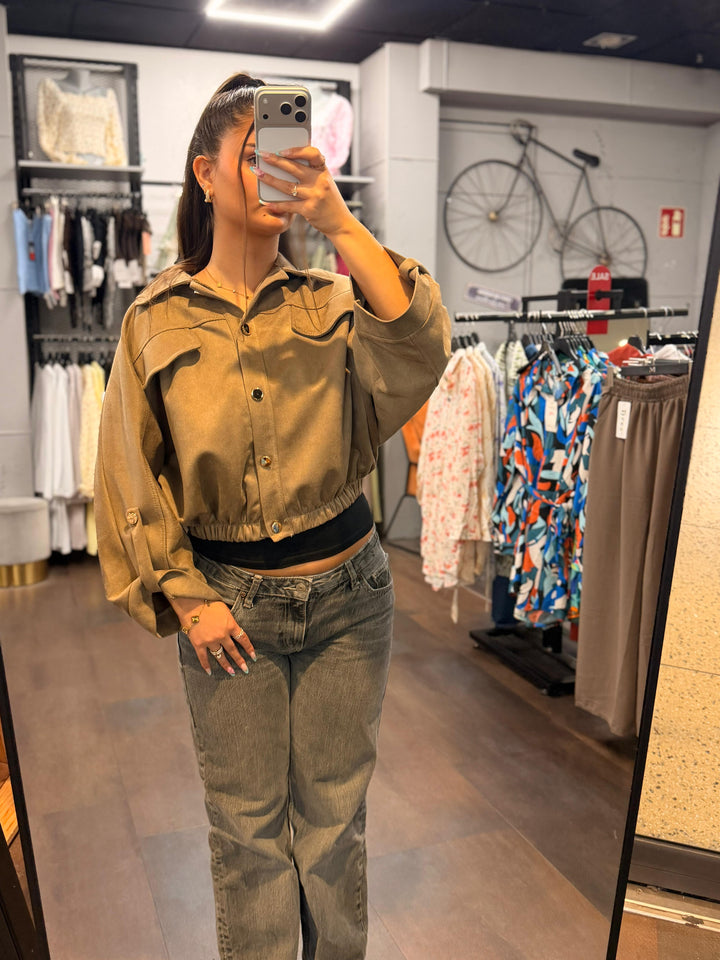 Oversized Cropped Jacket