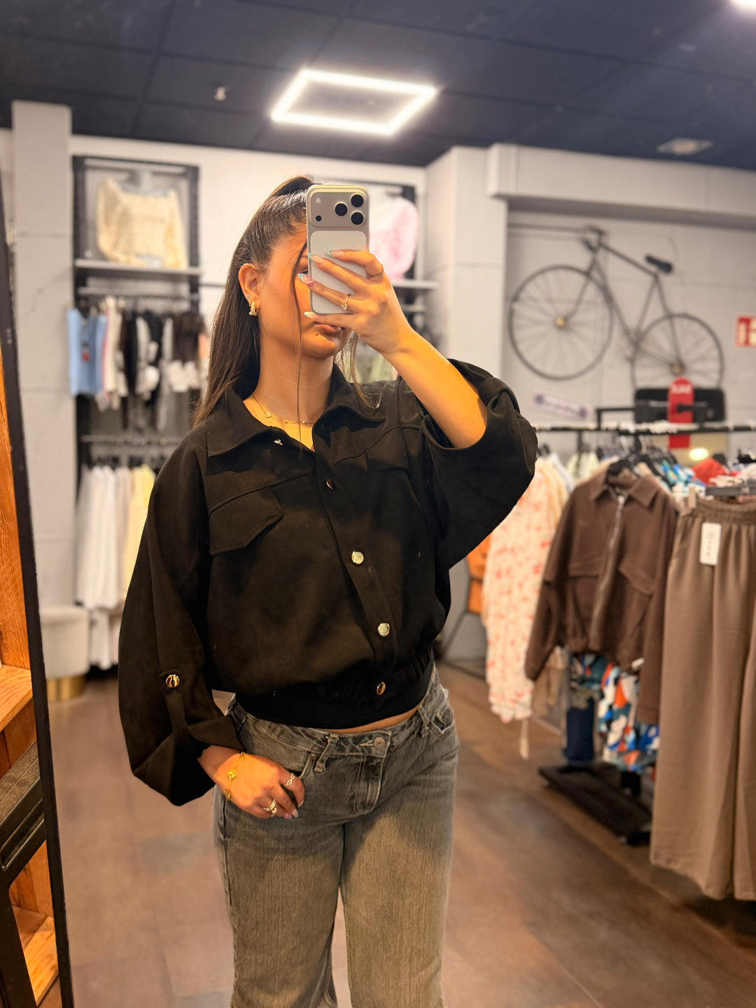 Oversized Cropped Jacket